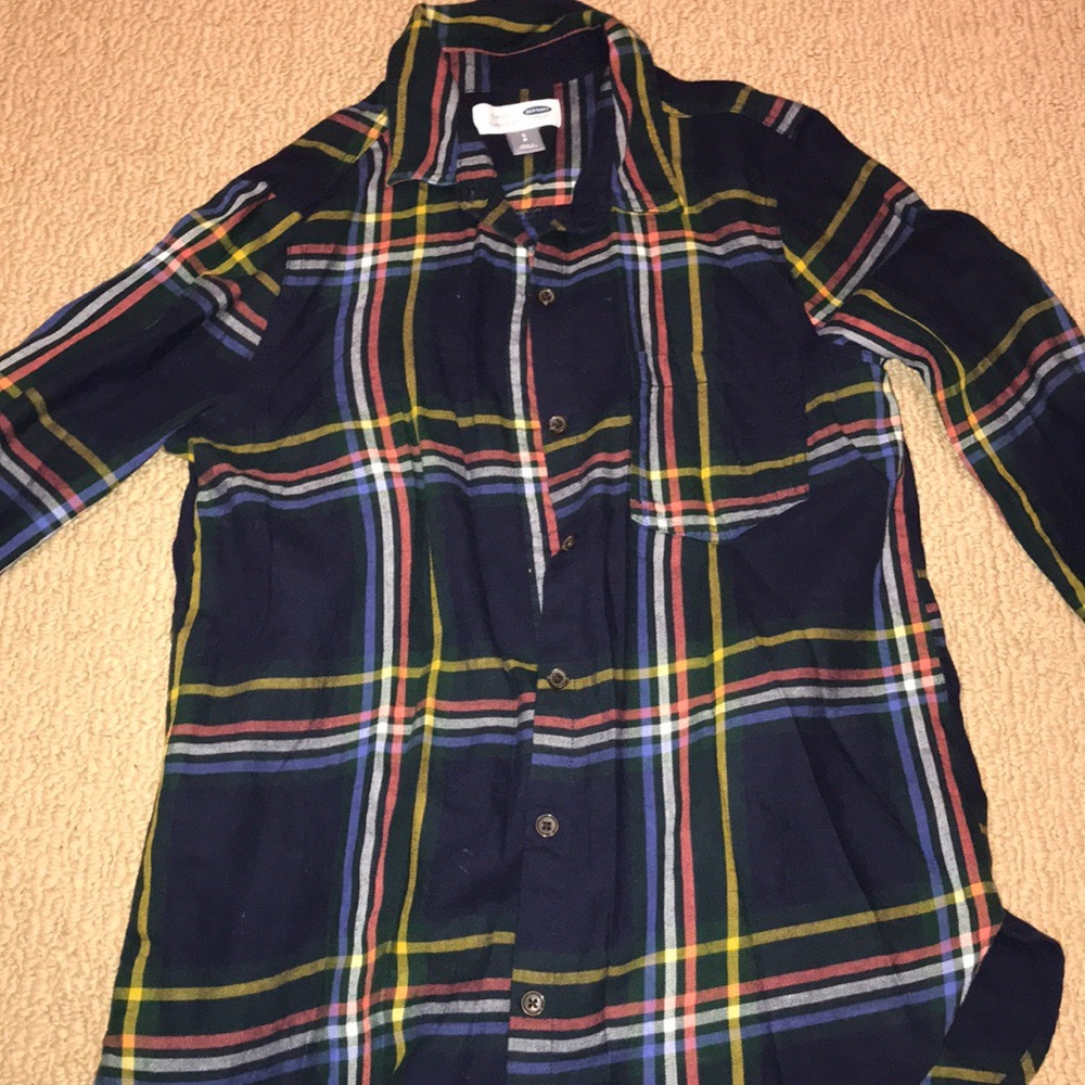 Navy flannel size S